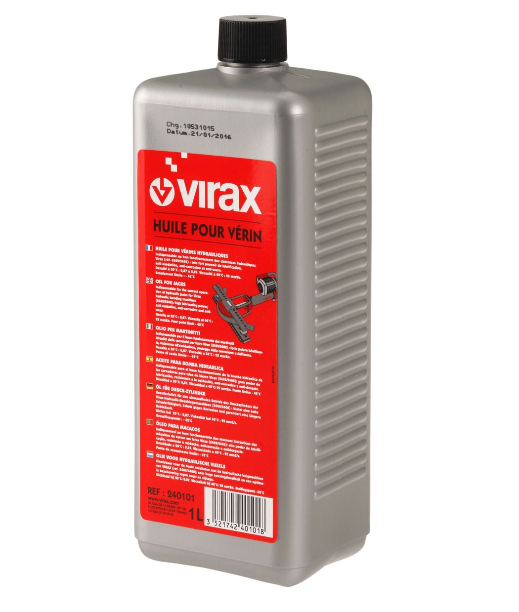 LOT 12 HUILE HYDRAULIQUE P/ VERIN 1 L