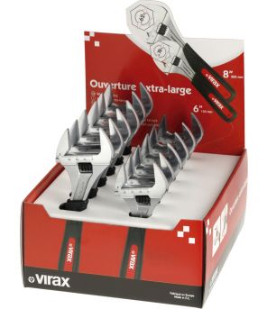 0170 : Display Box of Extra-Wide Opening Adjustable Wrenches