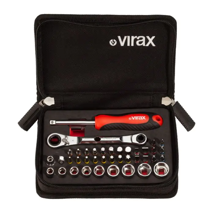 3104 : Coffret 41 pièces - Douilles compactes 1/4', embouts 1/4'