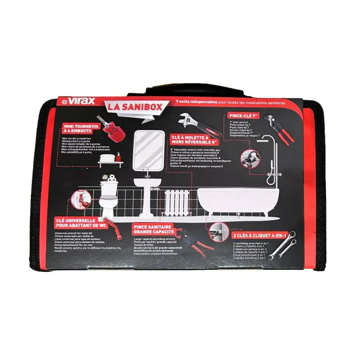 3104 : Sani'Box - set of 7 essential tools for sanitary installations