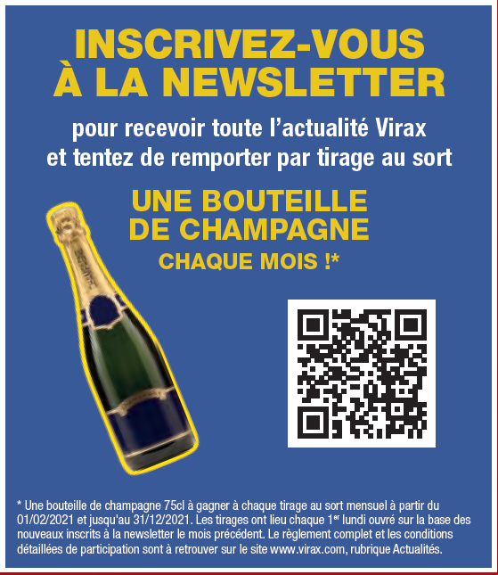 Abonnez-vous à notre newsletter et tentez de remporter une bouteille de champagne !