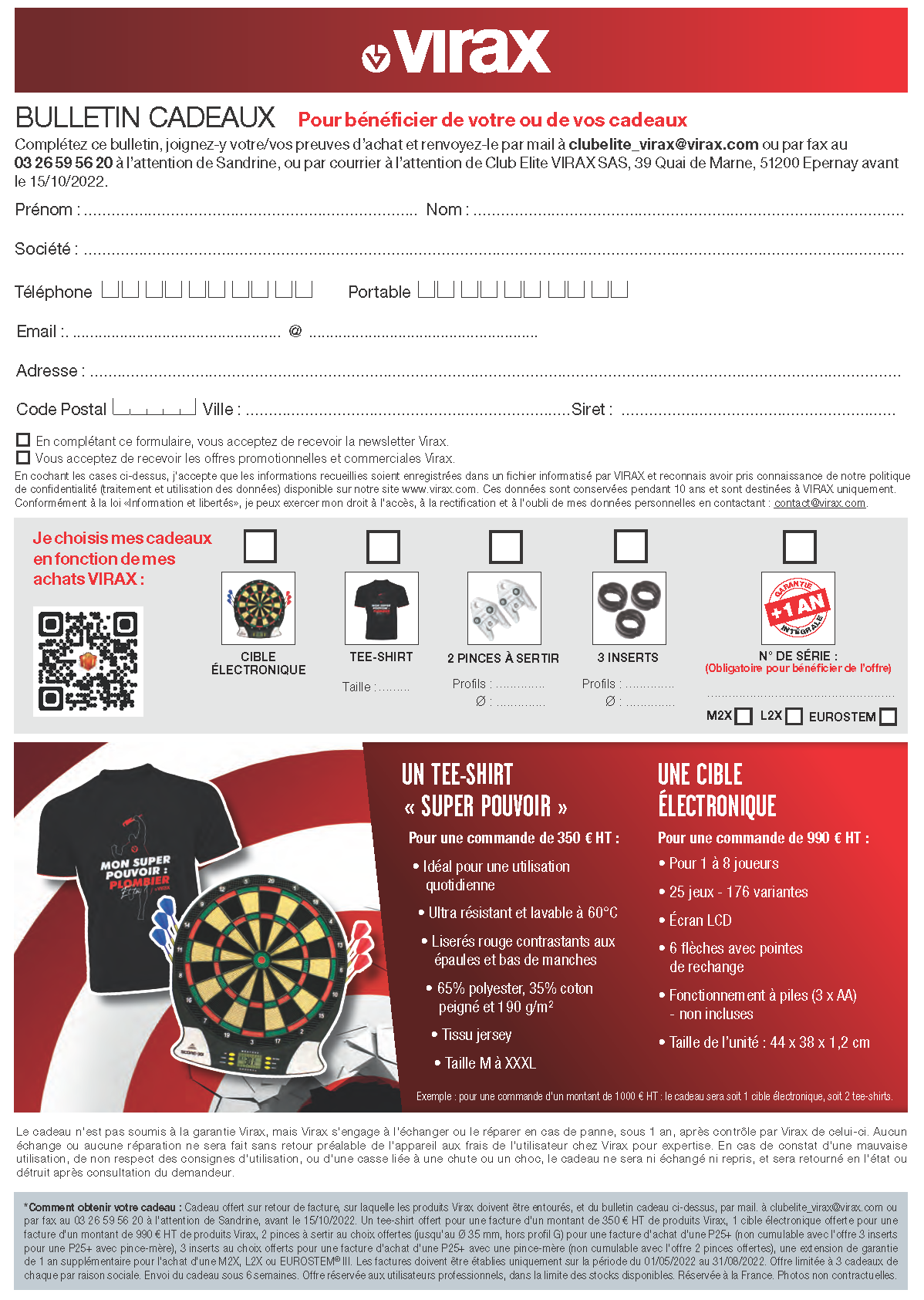 Bulletin cadeau des Promos dans le Mille