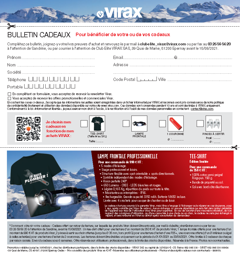 Complétez le bulletin cadeaux des Promos Givrées !