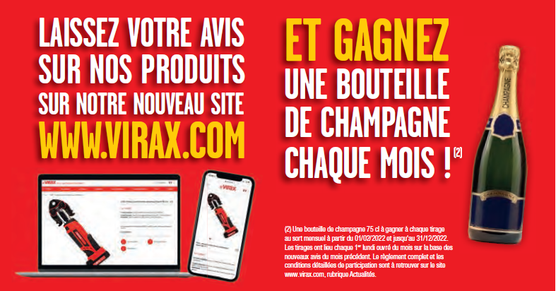 Règlement tirage au sort Avis Site Web Virax